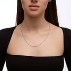 Срібний ланцюжок 925 проби плетіння Снейк CCT 12D