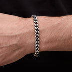 Срібний браслет Панцирний (613ч)