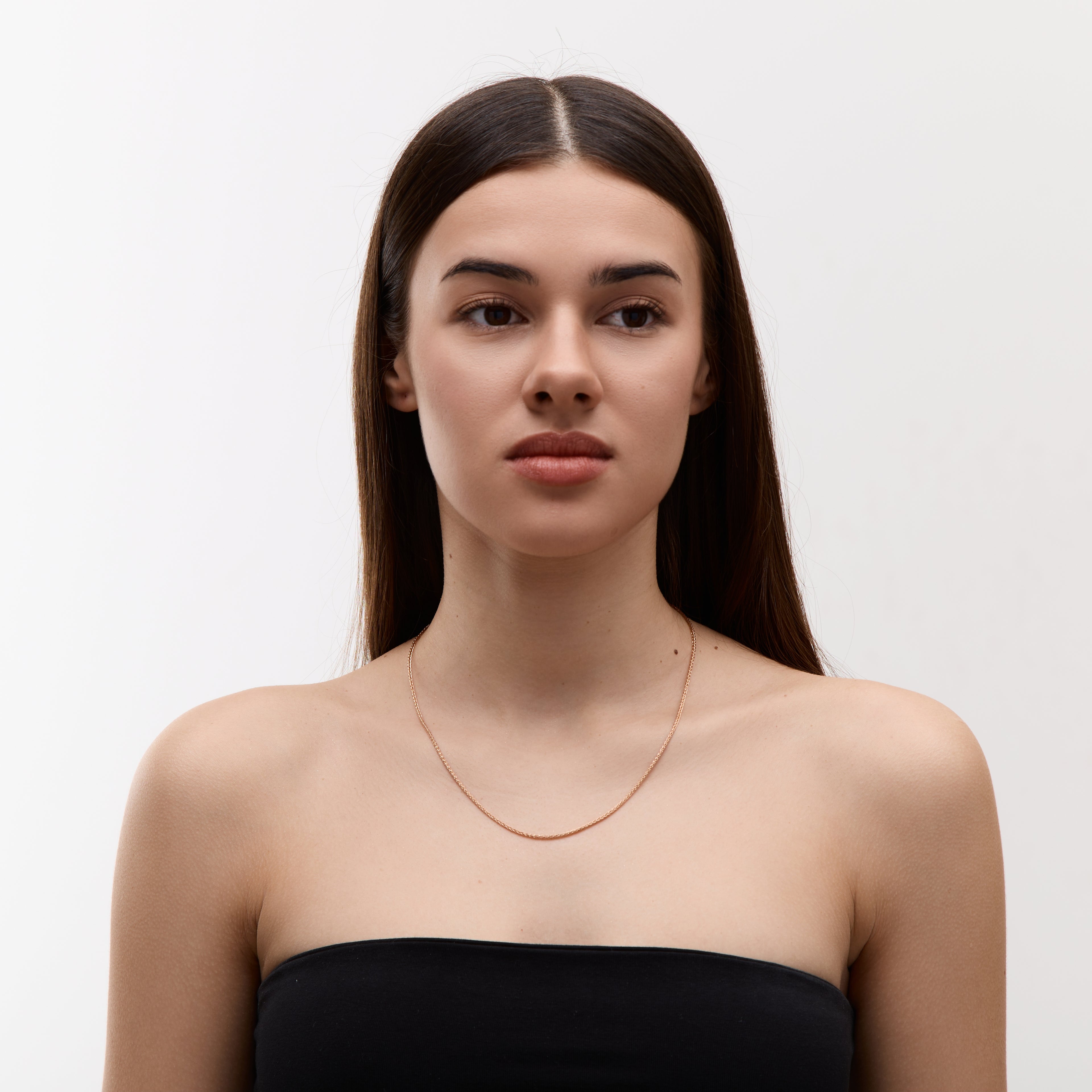 Срібний ланцюжок  колосок з позолотою  (1700,10п)