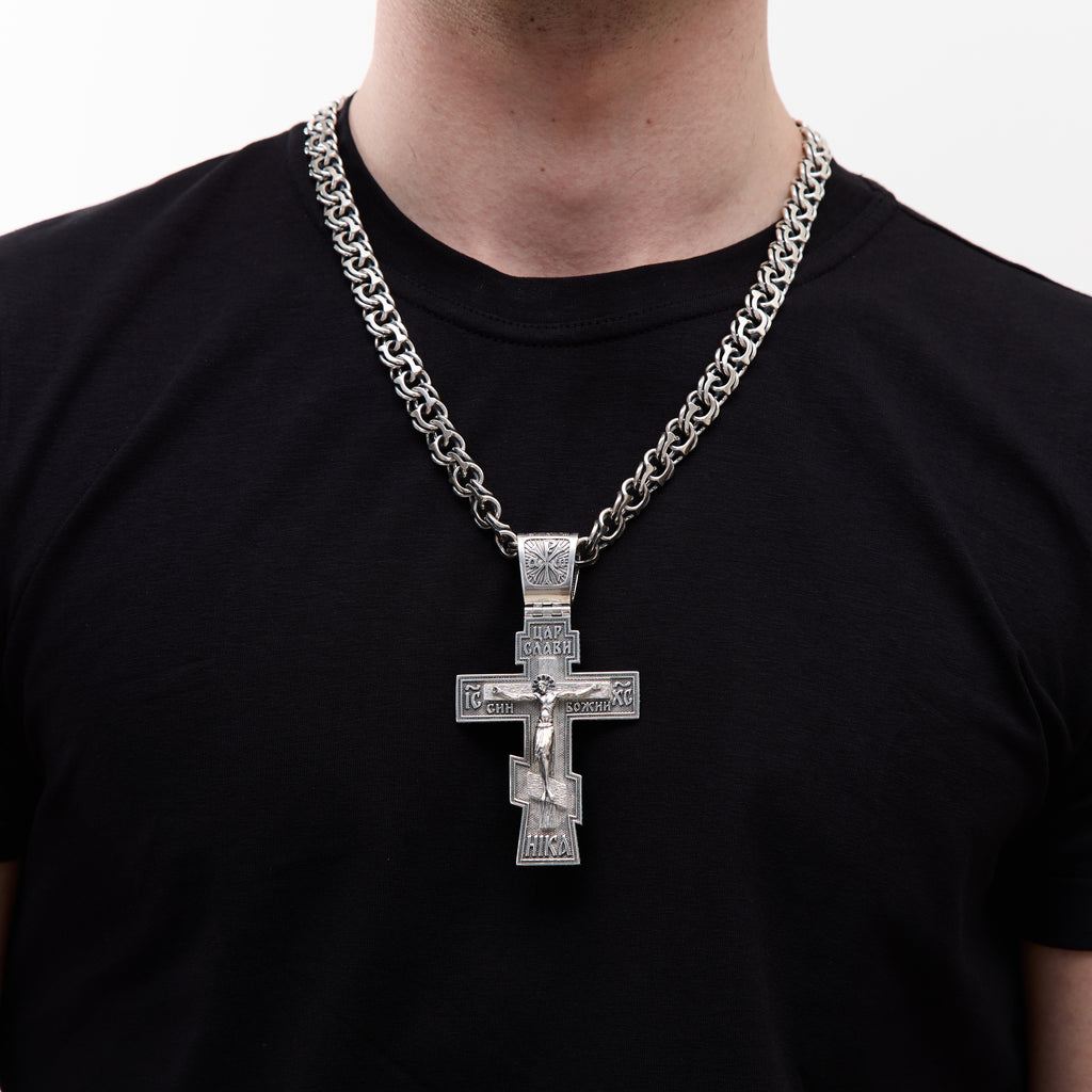 Срібний хрестик Отець(К1111ч)