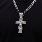 Срібний хрестик Отець(К1111ч)