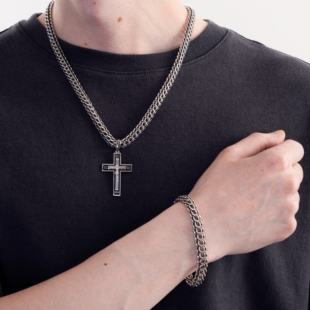 Серебряная цепочка 925 пробы плетение Питон ц.6001/65