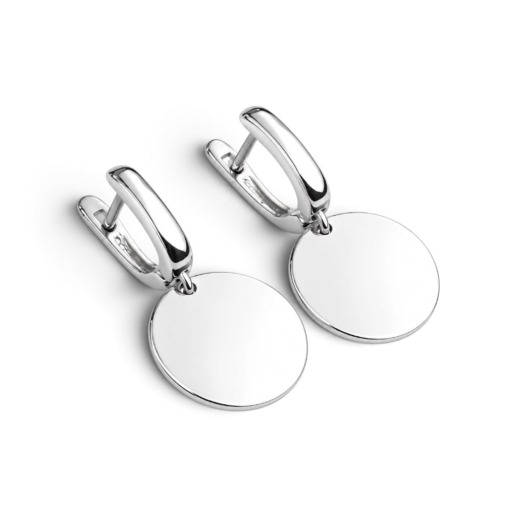Silver earrings Coins (20108)