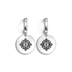 Silver earrings Coins (20108)