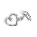 Silver Heart Earrings (2331)