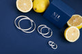 Срібні сережки 925 проби широкі конго  2701