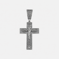 Серебряный крестик 925 пробы Благо 3145.1 ч